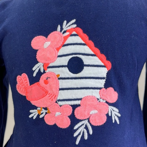 Gymboree Baby Boats & Blooms Flower Bird Shirt & Pants Outfit 2-Piece Set - Picture 5 of 16